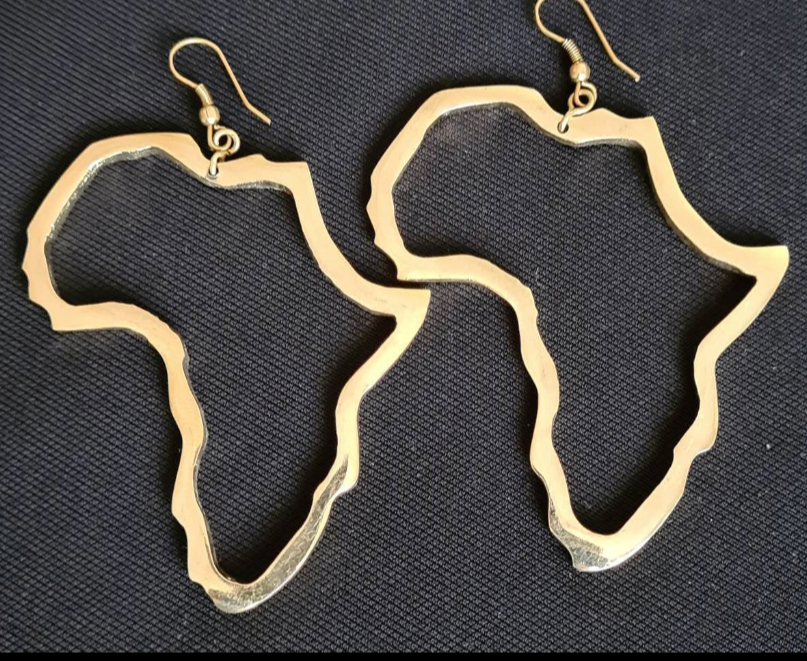 Africa Map Earrings