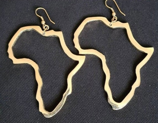 Africa Map Earrings