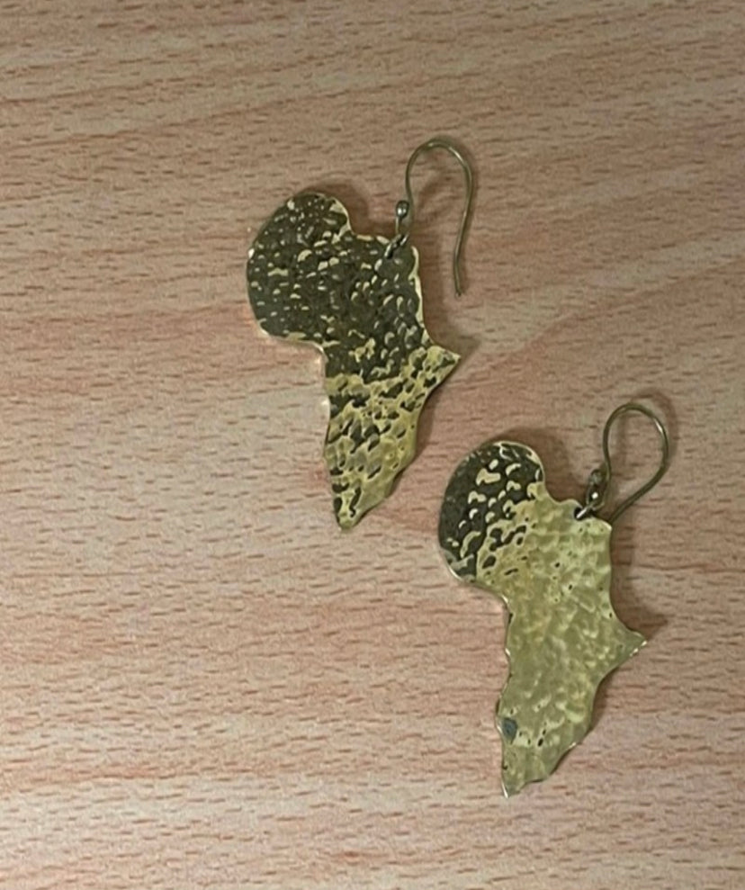 Africa Map Earrings